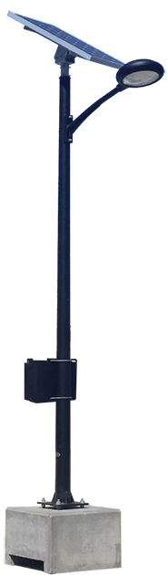 portable solar lighting pole